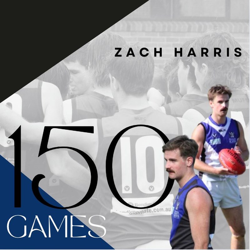 150 games for Zach Harris